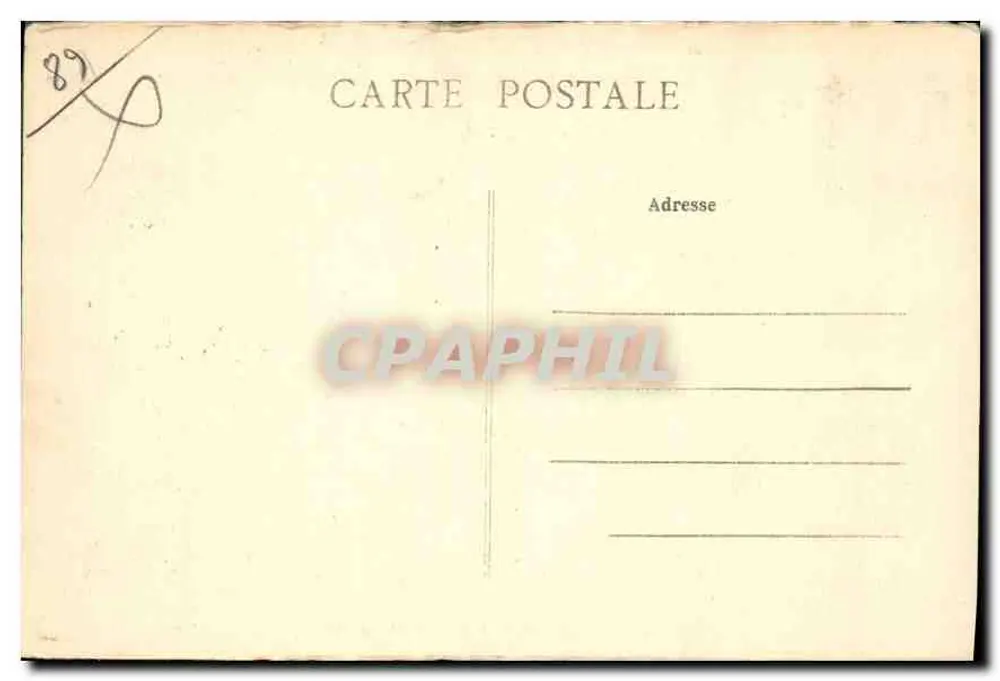 Auxerre — A Igreja de São Eusébio — Cl. G. Harry, editor - Verso