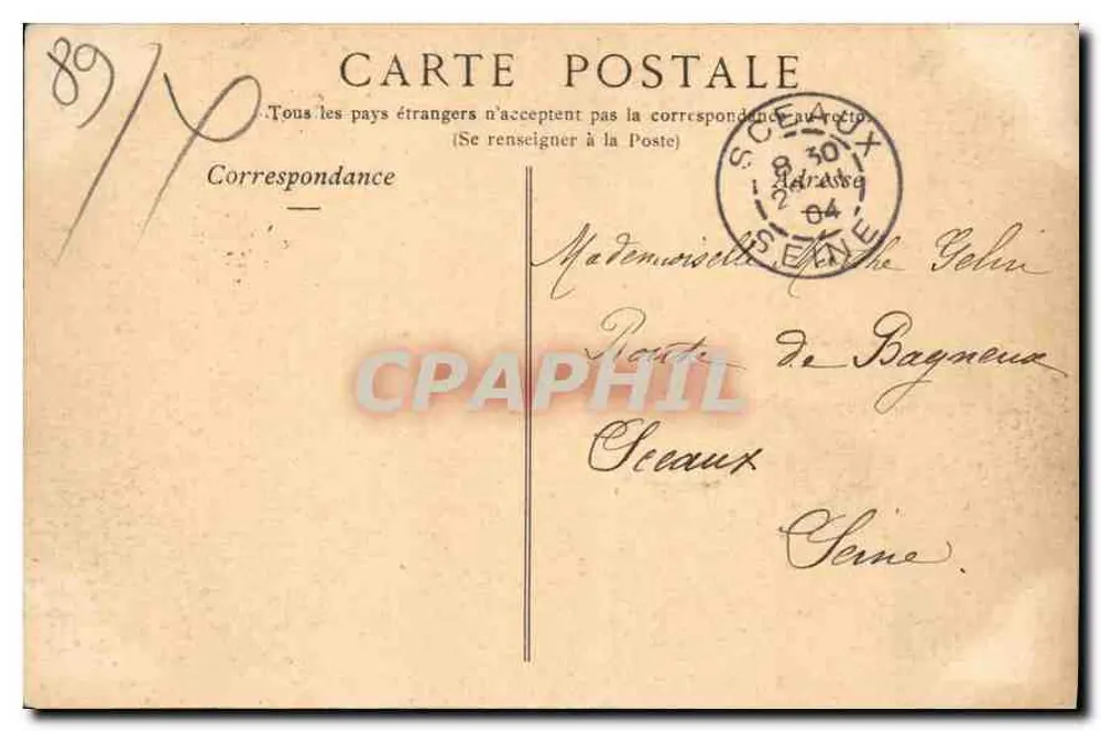 Auxerre — Die Kathedrale, Blick von Saint-Germain — Chiché Botes, Verlag Toulon - Rückseite