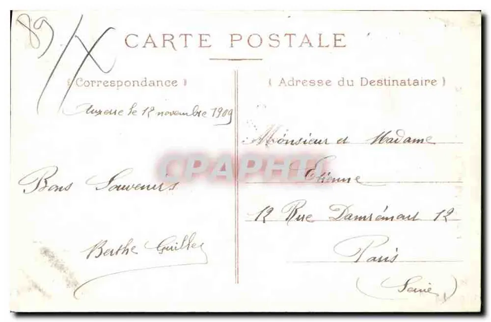 Auxerre — Igreja de São Pedro — editor KD, n°2 - Verso