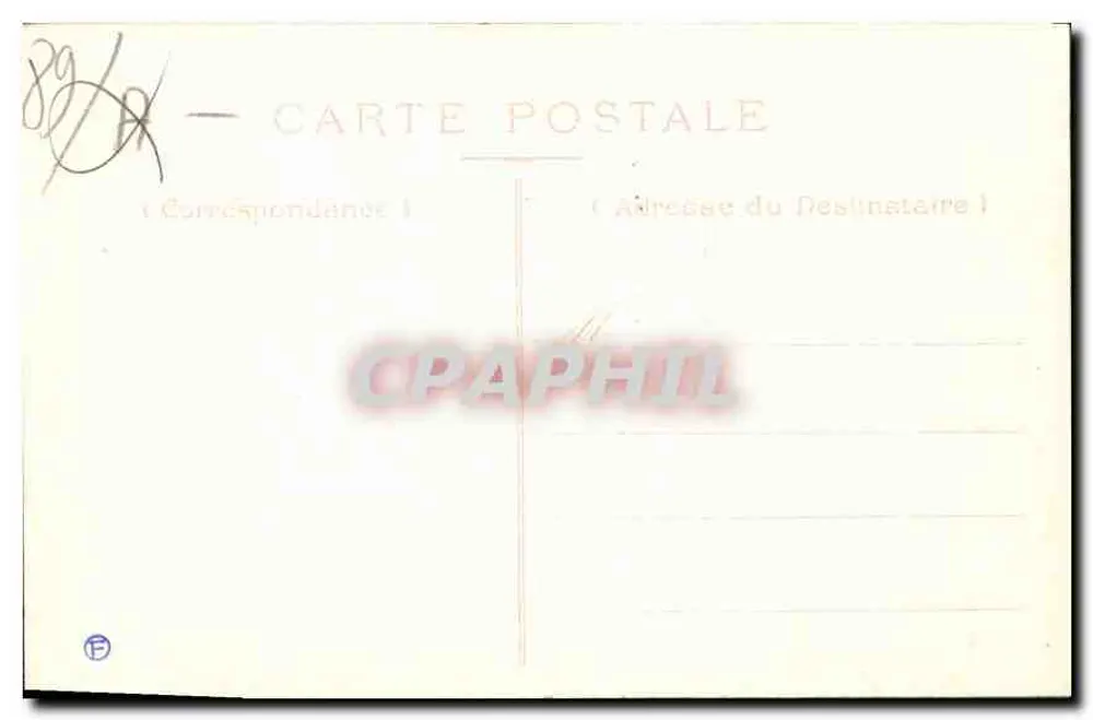Auxerre — Estátua de Fourrier — KD - Verso