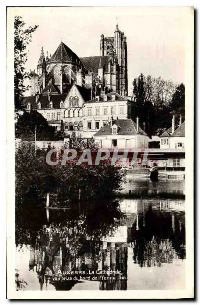Auxerre — Die Kathedrale, Ansicht vom Ufer der Yonne — Nr. 89 - Vorderseite