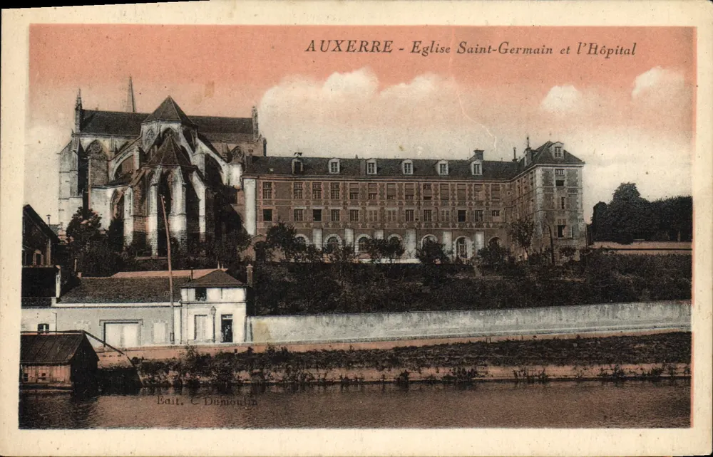 Auxerre - Kirche Saint-Germain und das Krankenhaus — Verlag C. DUMOULIN - Vorderseite