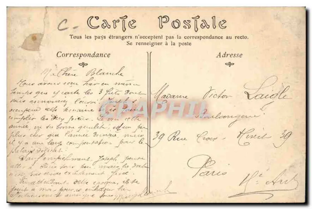 Auxerre — Allgemeiner Blick vom Pont de Grun — Verlag Toulot - Rückseite
