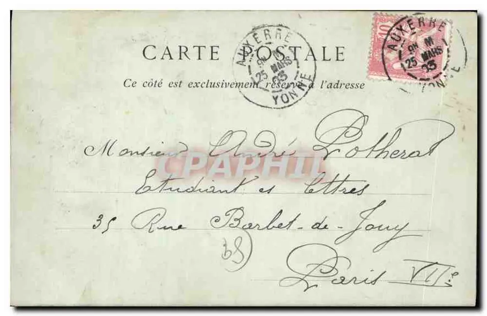 Auxerre — Die Quais und die Kathedrale — Collections ND. Phot. n°17 - Rückseite