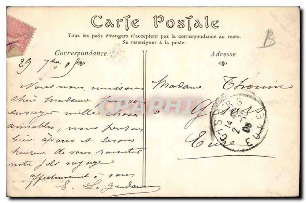 Auxerre — Ansicht aus den Ufern der Yonne — TOULOT, Verleger — Auxerre - Rückseite