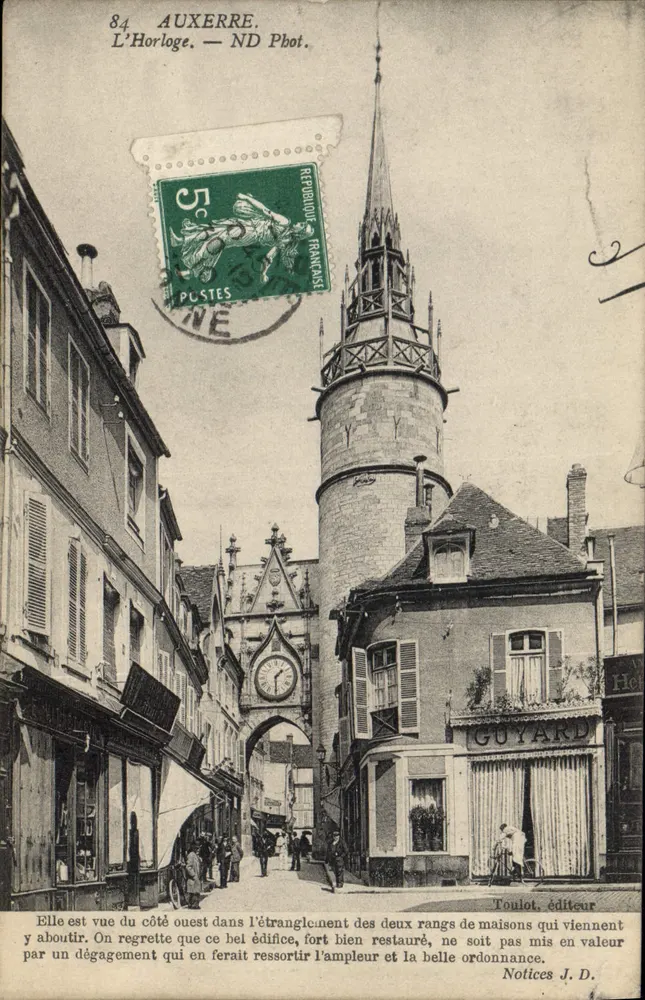 Auxerre — A Relógio — ND Phot. - Frente