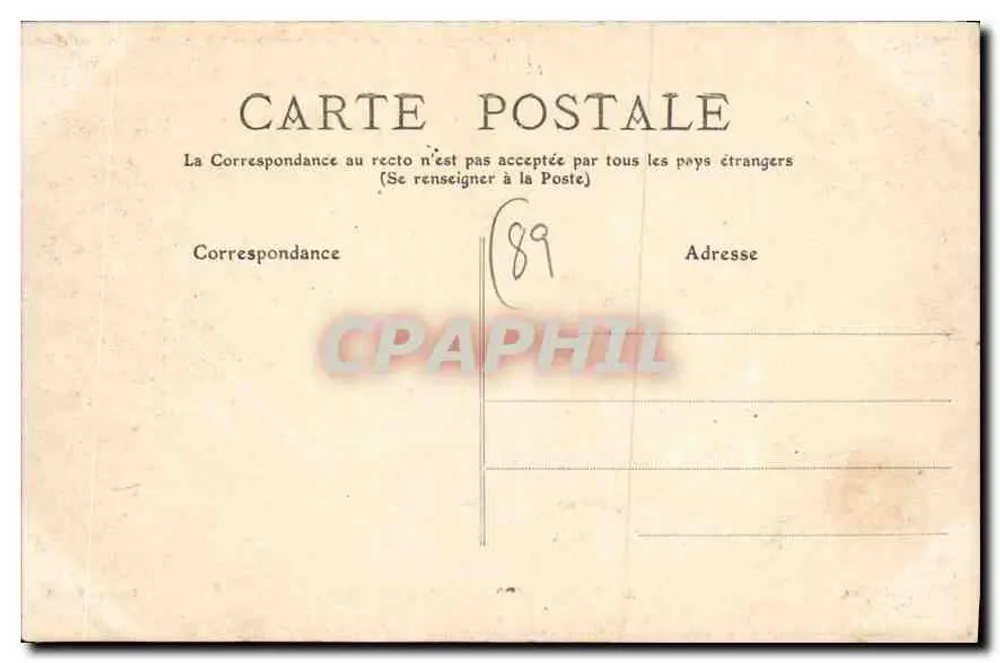 Auxerre — Saint Germain e o Hospital — Toulot, editor - Verso