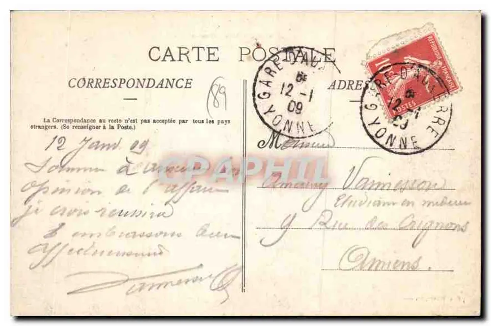 Auxerre — Vista geral — Paul Bovie, editor - Verso