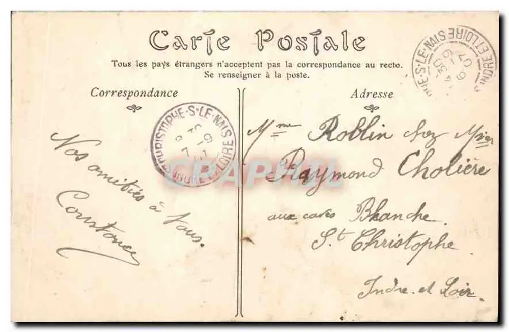 AUXERRE — Estátua do Maréschal Davout, duque de Auerstaedt — Toulout, editor, n°139 - Verso