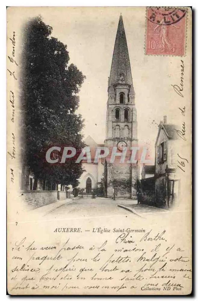 Auxerre — De Kerk van Sint Germain — Collecties ND Phot - Voorkant