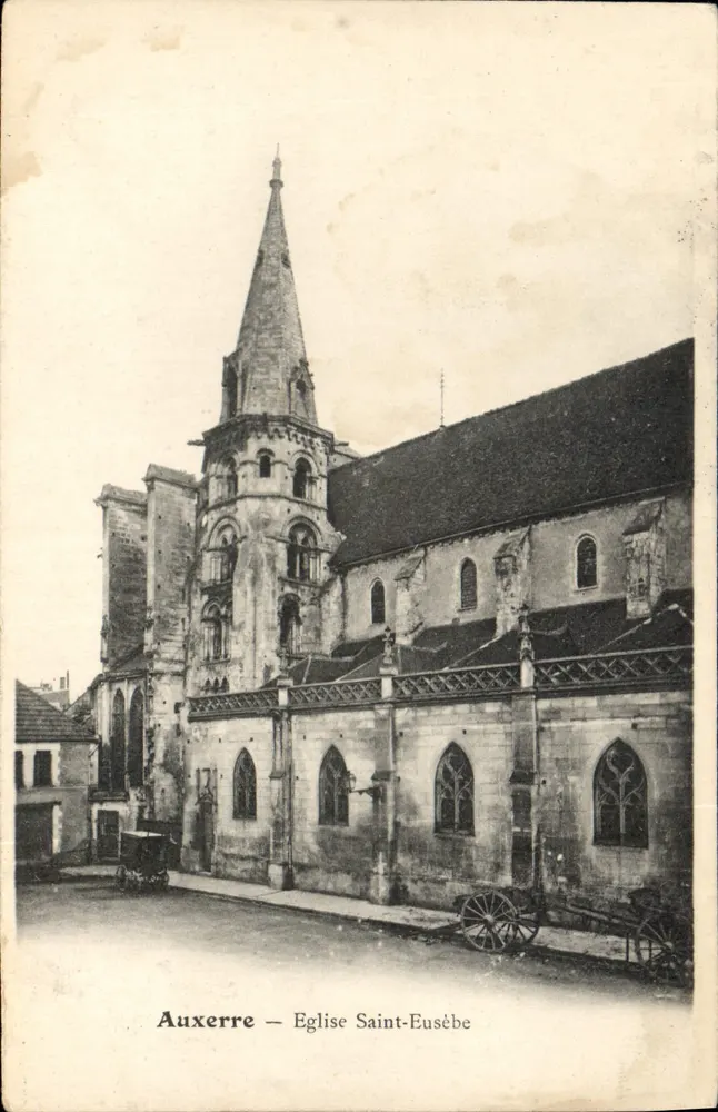 Auxerre — Igreja de São Eusébio — Editor não identificado - Frente