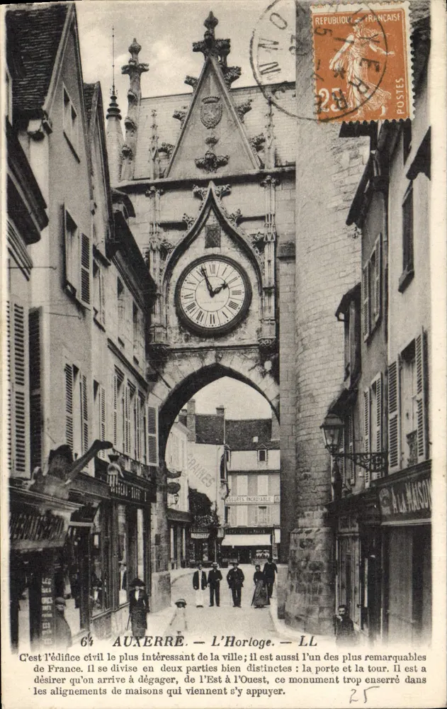 Auxerre — A Relógio — LL - Frente