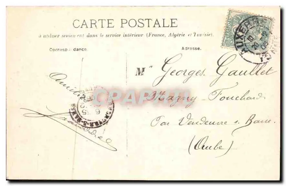 Auxerre — Ansicht vom Ufer der Yonne — Verlag Arnon-Catmous, Auxerre. - Rückseite