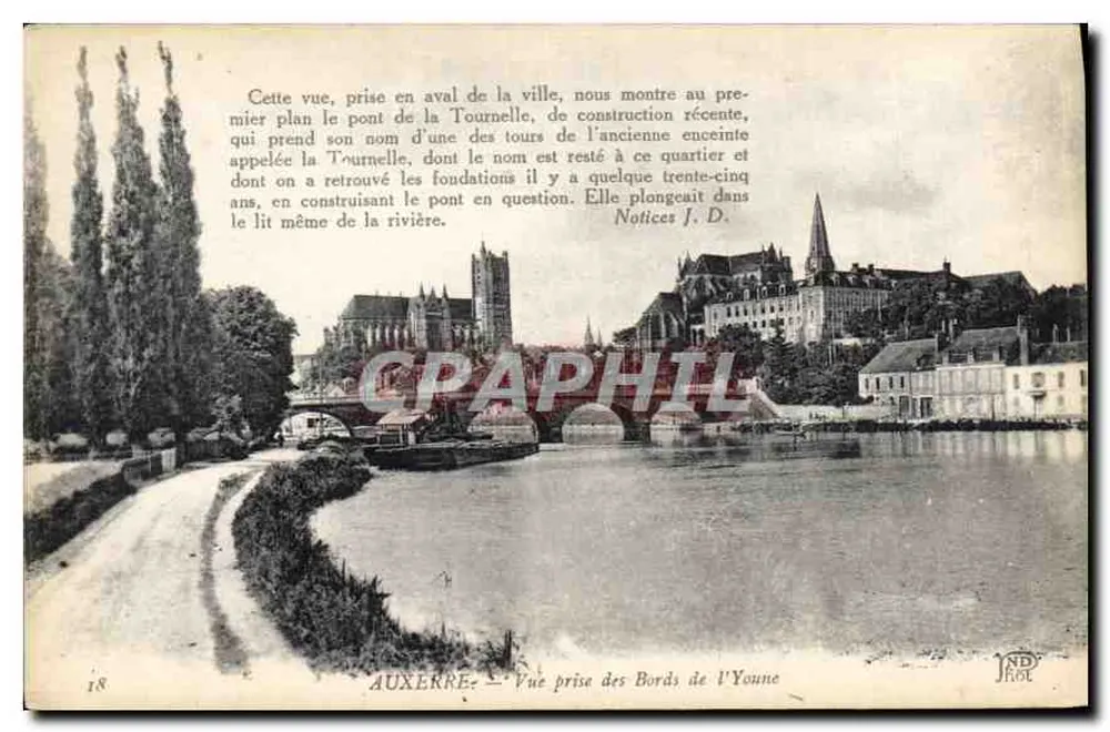 Auxerre — Ansicht vom Ufer der Yonne — J. D. Notices - Vorderseite