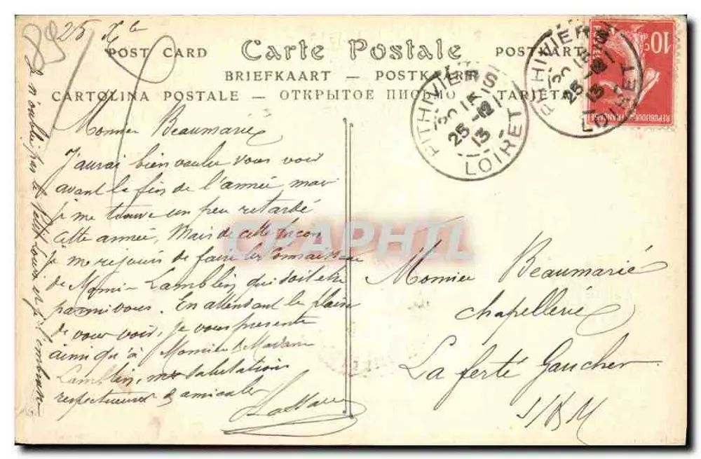 Avallon - Cousin-le-Pont. Ansicht vom Promenades — Verlag Promenades, Nr. 34 - Rückseite