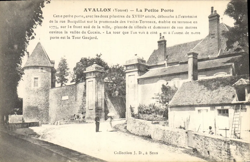 Avallon (Yonne) — A Pequena Porta — Coleção J. D., em Sens - Frente