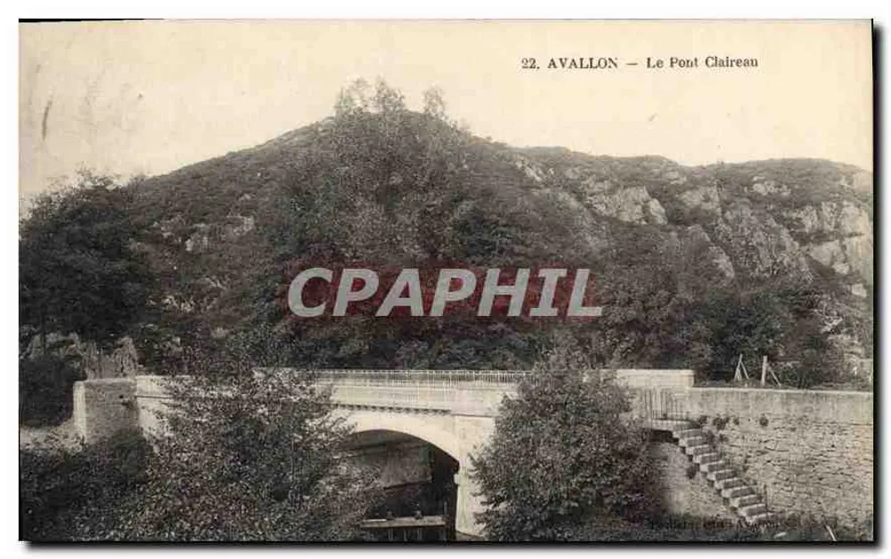 Avallon — Most Claireau — Wydawca: drukarnia w Avallon, nr 22 - Awers