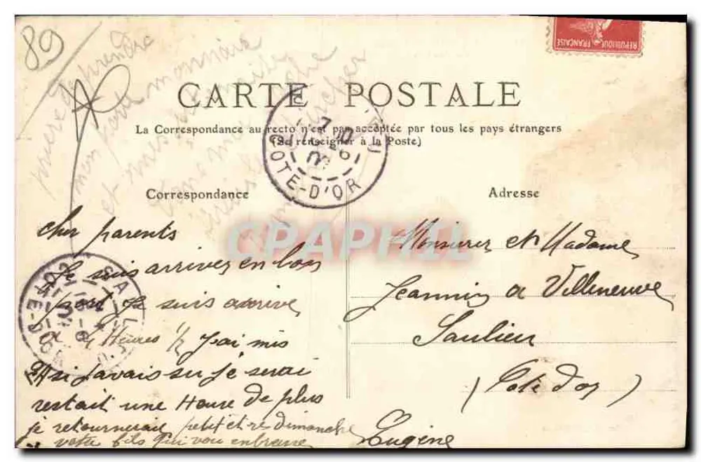 Avallon — A Estátua de Vauban — Renaudot, livreiro editor - Verso
