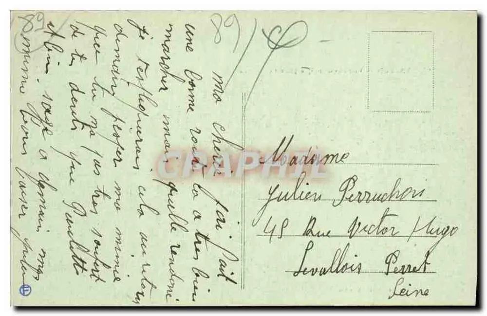 Avallon — Panoramablick vom Alleux — Pothaïs, Verlag Avallon - Rückseite