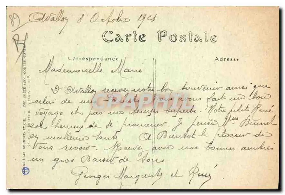 Avallon — Ansicht vom Terreaux der Petite Porte — JND Phot. - Rückseite