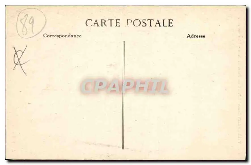 Villeneuve-sur-Yonne — Tor von Sens — Äußere Seite — Édit Rollin - Rückseite