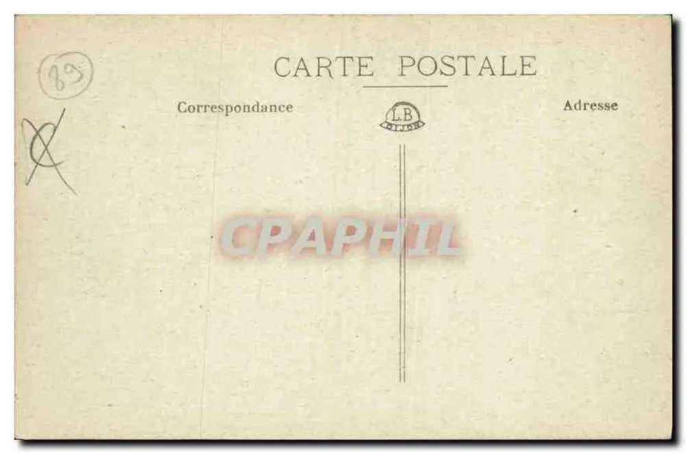 Villeneuve-sur-Yonne — Tor von Joigny — Äußere Ansicht — Ausgabe C. Lancelin - Rückseite