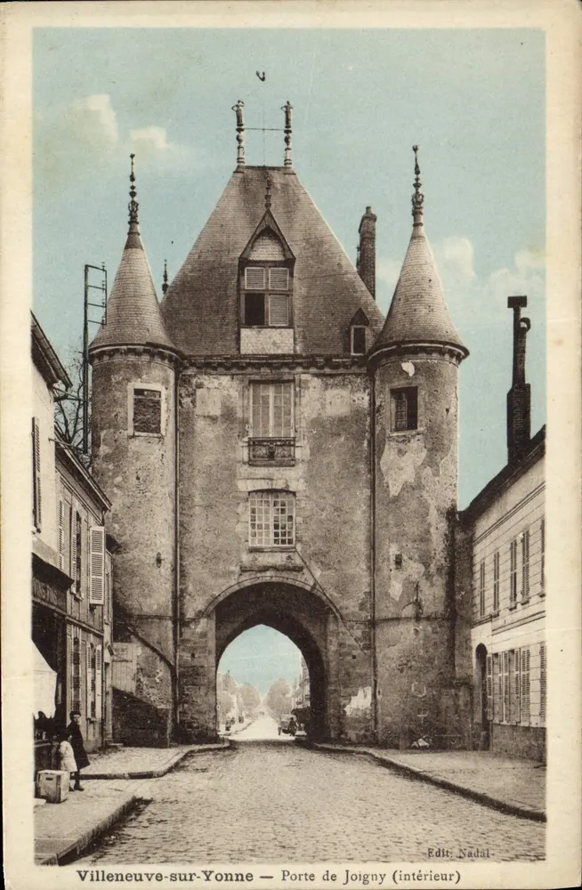 Villeneuve-sur-Yonne — Porte de Joigny (Innenansicht) — Edit. Nadal - Vorderseite