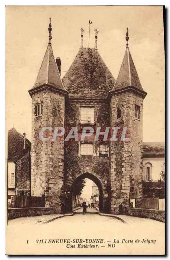 Villeneuve-sur-Yonne — La Porte de Joigny — Äußere Seite — ND - Vorderseite