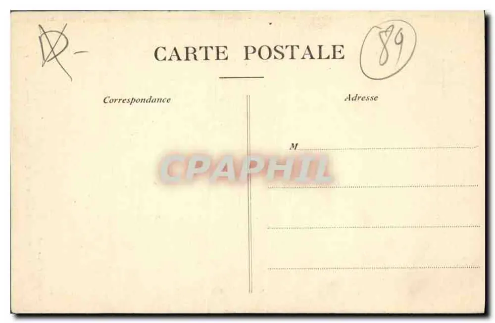 Villeneuve-sur-Yonne — Porte de Sens, äußere Seite — Collection J. & Sons - Rückseite