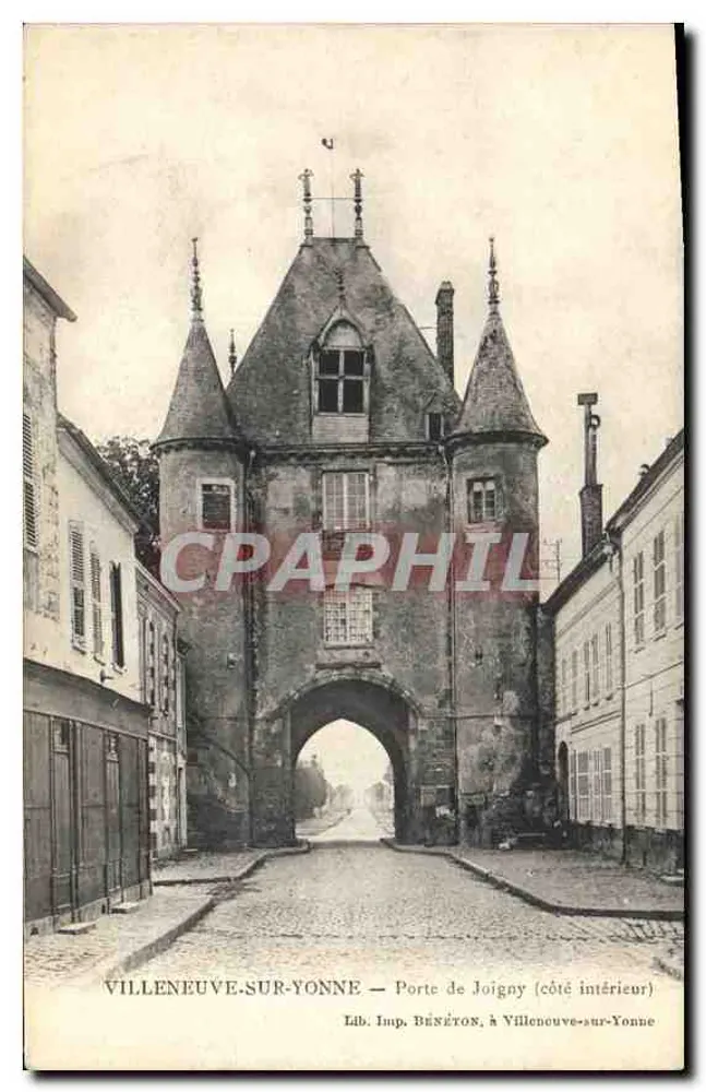 Villeneuve-sur-Yonne — Tor von Joigny (Innenseite) — Lib. Imp. BÉNÉTON, in Villeneuve-sur-Yonne - Vorderseite