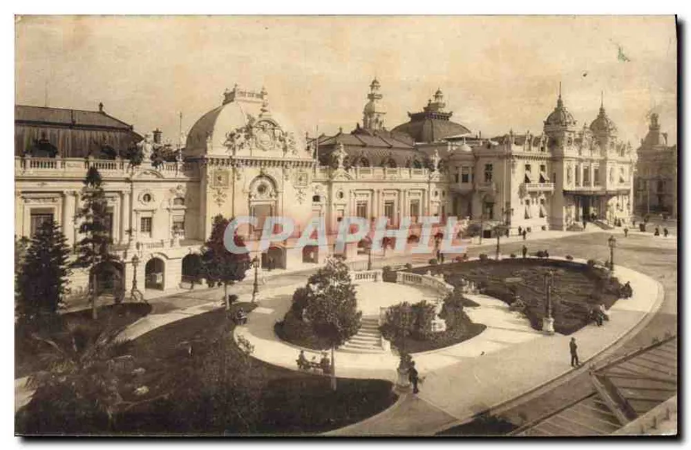 Place du Casino w Monte-Carlo — widok panoramiczny — Cante Postale de Luxe n°372 - Awers