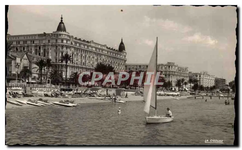 Cannes — Strand und Hotels — La Cigogne - Vorderseite