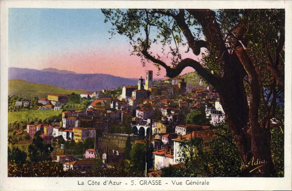 Grasse - Algemene uitzicht — De Kust van de Azuurzee — uitgegeven door Adia, n°5 - Voorkant
