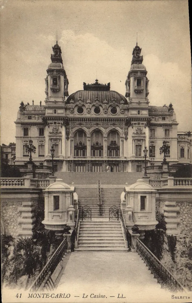 Monte-Carlo — O Casino — LL. — Selecta, n°41 - Frente