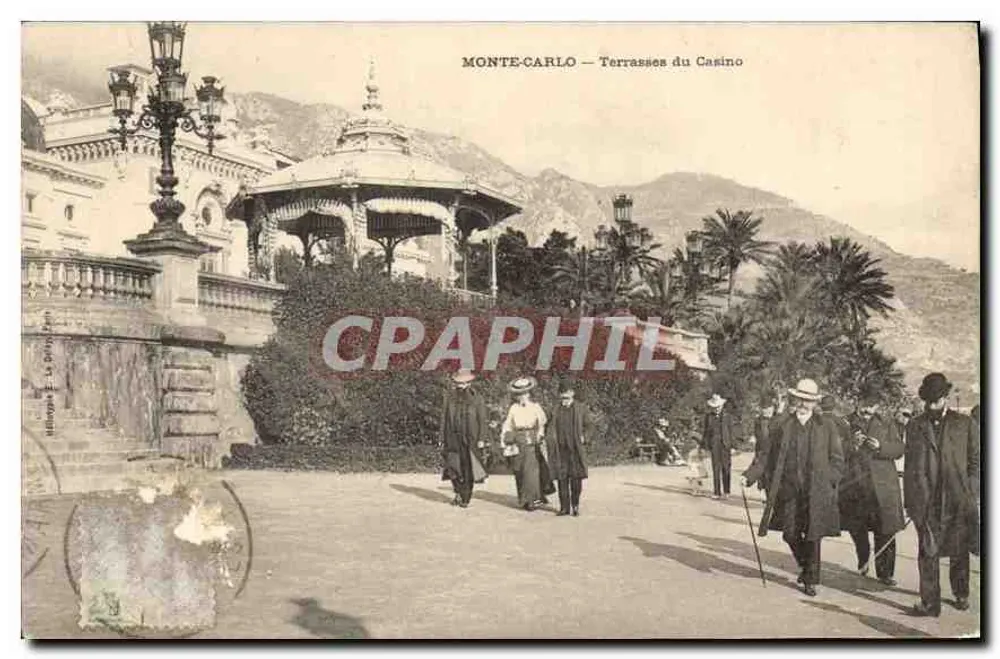 Monte-Carlo — Terrasses do Casino — Editor: Hébert & Cie, n° 20 - Frente