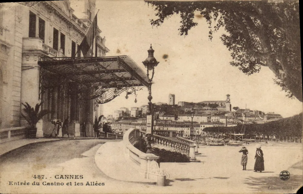Cannes - Eingang zum Casino und die Promenade — Giletta-Ausgabe, Nr. 487 - Vorderseite