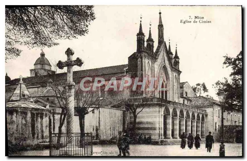 Igreja de Cimiez — Nice — Editor: Arque Dép. de M. - Frente
