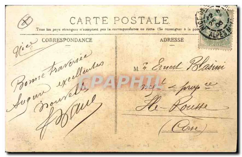Monte-Carlo — Os Jardins — editor desconhecido, n° 52 - Verso