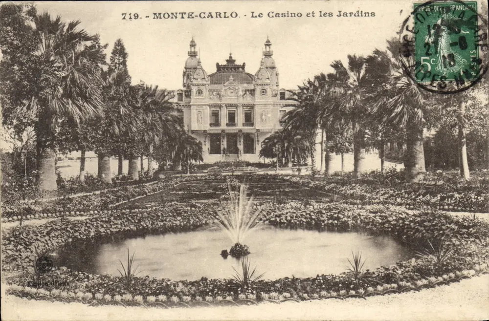 Monte-Carlo - Das Casino und die Gärten — Verlag: C. Gallet, n° 719 - Vorderseite