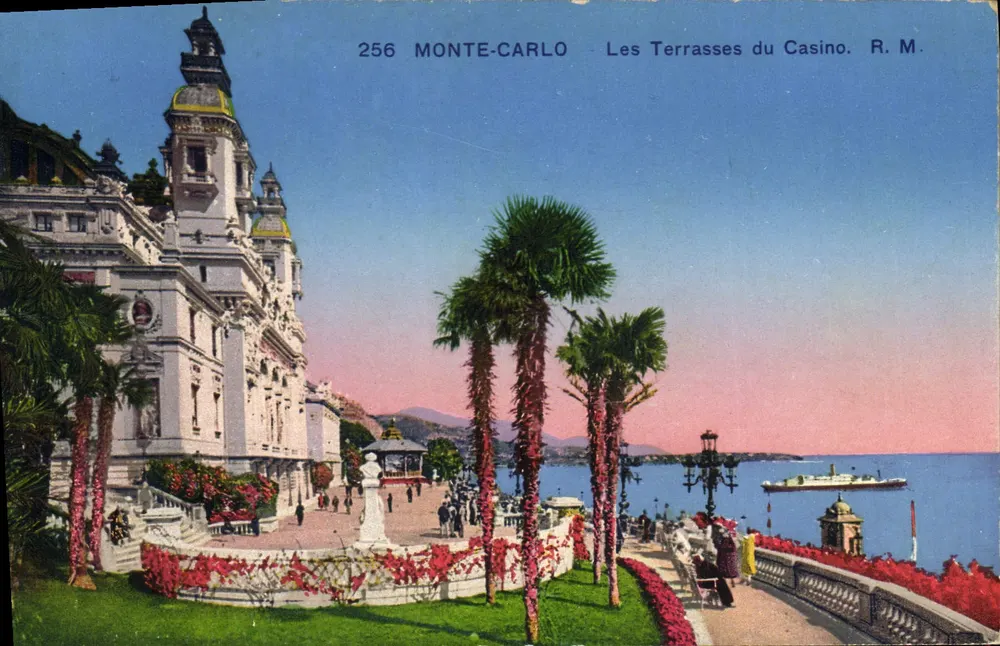 Monte-Carlo — Die Terrassen des Casinos — R.M. — n° 256 - Vorderseite
