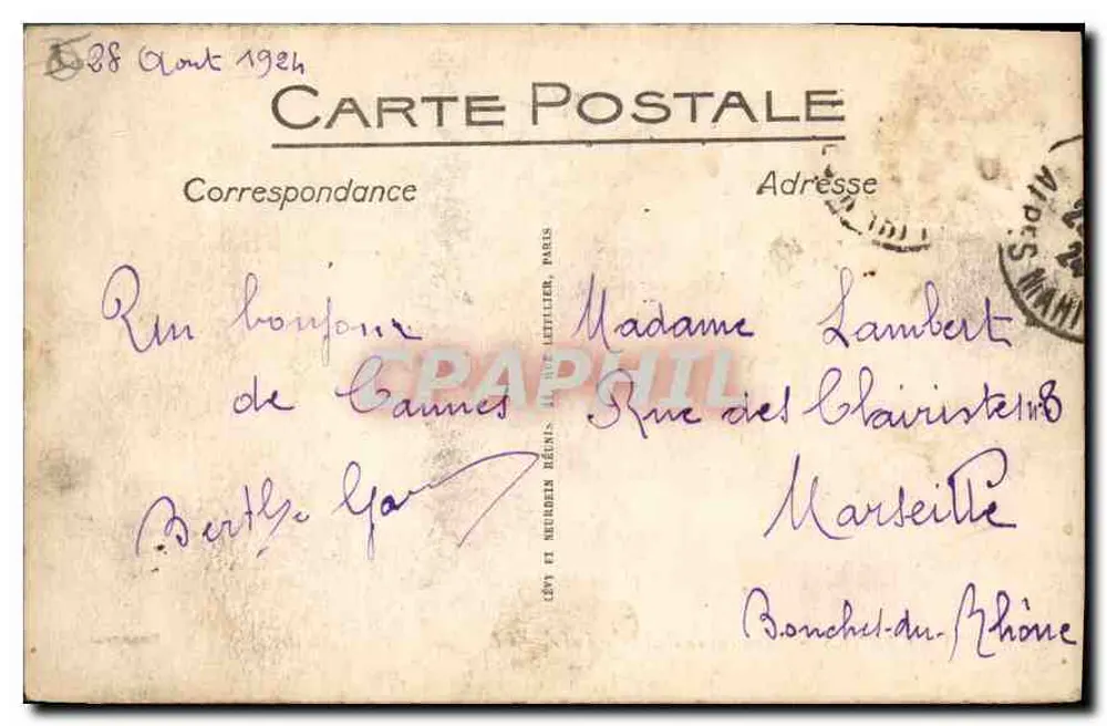 CANNES - Promenade de la Croisette - LL - SELECTA - Verso