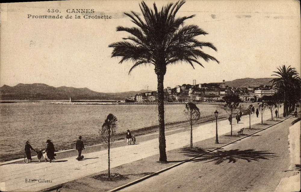 Cannes - Promenade de la Croisette — Editora Giletta, n° 430 - Frente