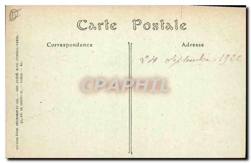 CANNES — Mount Chevalier und die Möwen am Strand — Phot. - Rückseite