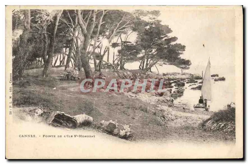 CANNES - Ponta da Ilha Saint-Honorat — Édit. Cannes, n° SS-P-L-M - Frente