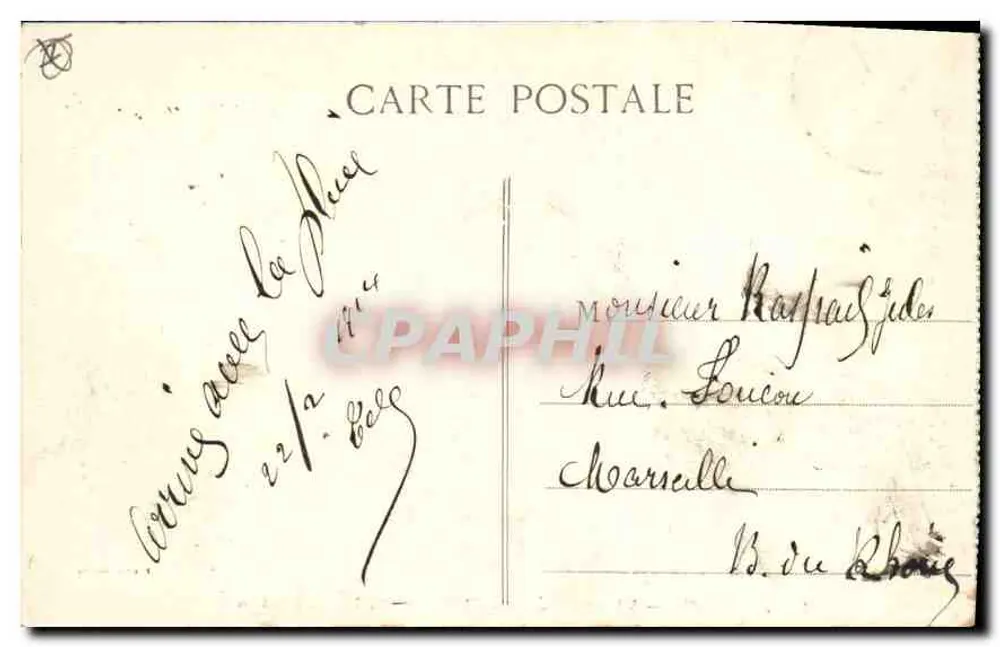 Cannes — Altes Schloss Saint-Honorat, Insel Lérins — unbekannter Verlag, Nr. 422 - Rückseite