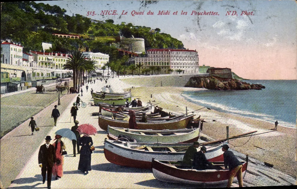 Nice. Der Quai du Midi und die Pouchettes — ND. Fot. — N° 515 - Vorderseite