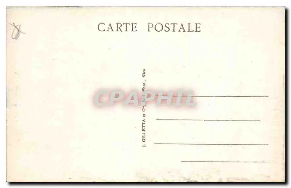 CANNES - Ansicht von California - J. GILLETТА et Cie, Nîmes - Rückseite