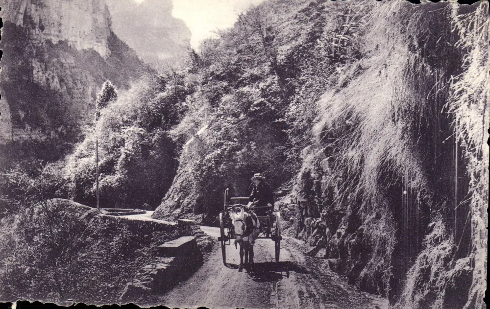 Oberen Schluchten des Cians — Route des Alpes — Verlag: Nationale Reiseagentur, 12 Boulevard de Cépède, Paris - Vorderseite