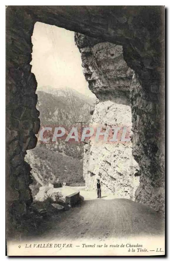 Die Schlucht des Var — Tunnel auf der Straße von Chaudan zur Tinée — LL. - Vorderseite