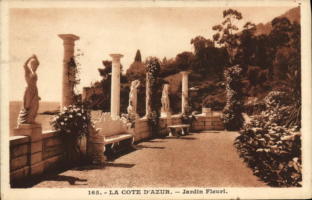 A Costa do Azul — Jardim Florido — Edições Rostan e Manuël - Frente